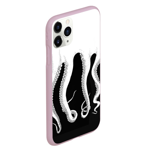 Чехол для iPhone 11 Pro матовый Octopus, цвет розовый - фото 3