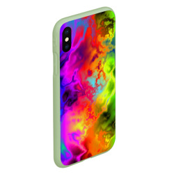 Чехол для iPhone XS Max матовый Красочное безумие - фото 2