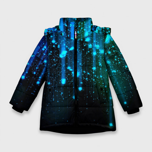 Зимняя куртка для девочек 3D Новогоднее чудо