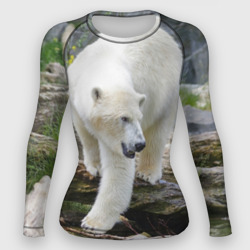 Женский рашгард 3D Белый медведь