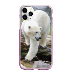 Чехол для iPhone 11 Pro Max матовый Белый медведь