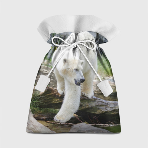 Подарочный 3D мешок Белый медведь