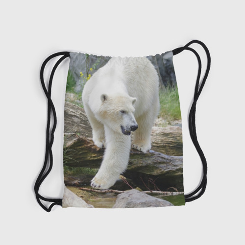 Рюкзак-мешок 3D Белый медведь - фото 6