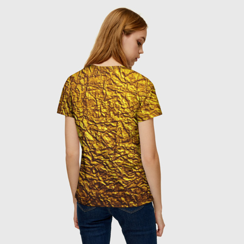 Женская футболка 3D Чистое золото - фото 4