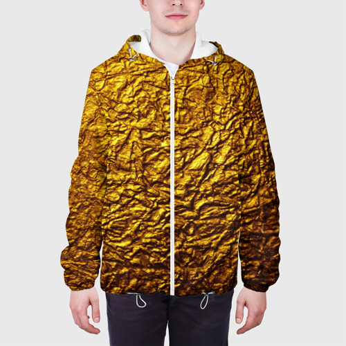 Мужская куртка 3D Чистое золото, цвет 3D печать - фото 4
