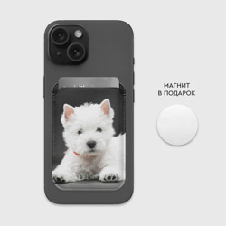 Картхолдер Magsafe магнитный Вест-хайленд-уайт-терьер щенок - фото 2