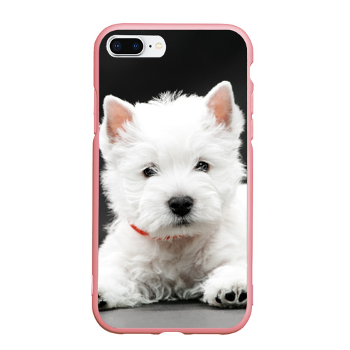 Чехол для iPhone 7Plus/8 Plus матовый Вест-хайленд-уайт-терьер щенок, цвет баблгам