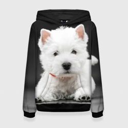 Женская толстовка 3D Вест-хайленд-уайт-терьер щенок