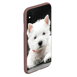 Чехол для iPhone XS Max матовый Вест-хайленд-уайт-терьер щенок - фото 2