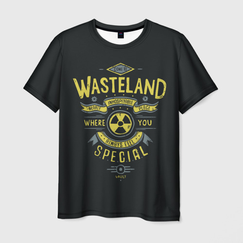Мужская футболка с принтом Come to Wasteland, вид спереди №1