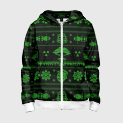 Детская толстовка 3D на молнии Ядерная зима