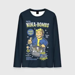 Мужской лонгслив 3D Nuka Bombs