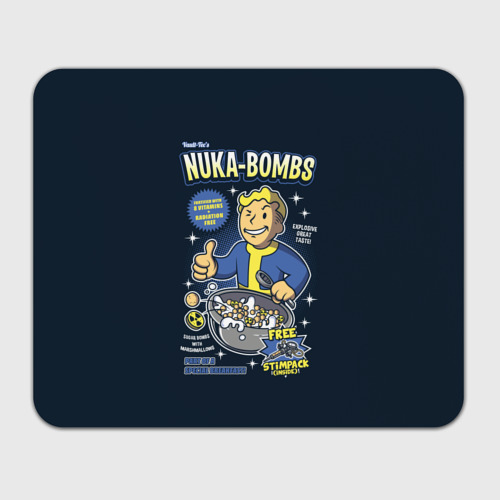 Прямоугольный коврик для мышки Nuka Bombs