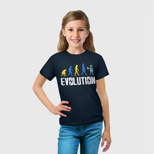 Детская футболка 3D Vault Evolution, цвет 3D печать - фото 5