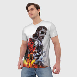 Мужская футболка 3D Metal gear solid 2 - фото 2