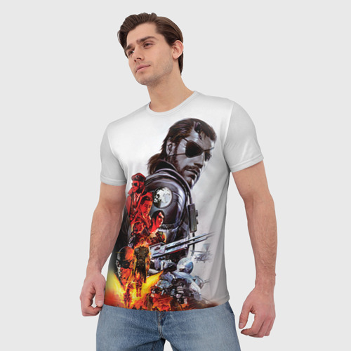 Мужская футболка 3D Metal gear solid 2 - фото 3