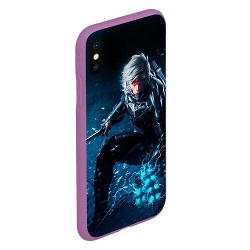 Чехол для iPhone XS Max матовый Metal gear solid 4, цвет фиолетовый - фото 3