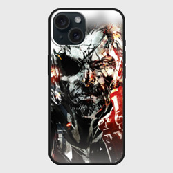 Чехол силиконовый для Apple iPhone 15 матовый Metal gear solid 5