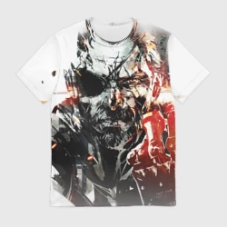 Мужская футболка 3D Metal gear solid 5