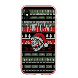 Чехол для iPhone XS Max матовый Freddy Christmas