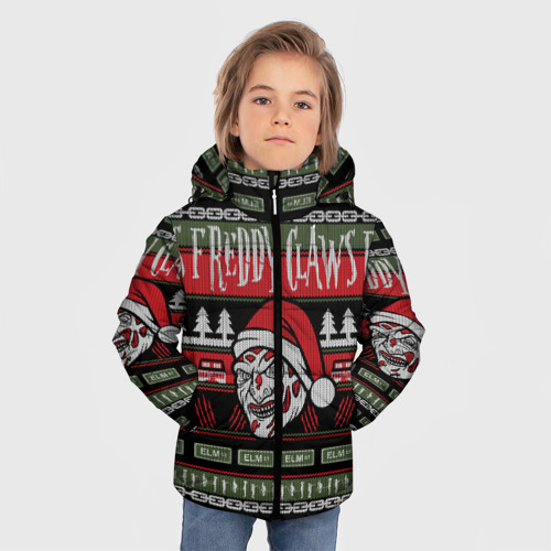 Зимняя куртка для мальчиков 3D Freddy Christmas, цвет красный - фото 3