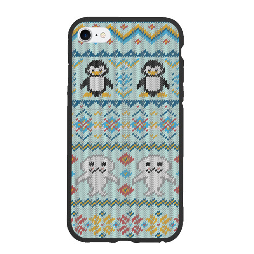 Чехол для iPhone 6Plus/6S Plus матовый Детский вязаный узор Фото 01 Чехол для iPhone 6Plus/6S Plus матовый Детский вязаный узор Фото 01