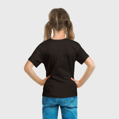 Детская футболка 3D с принтом Папа умный, быстрый супергерой, вид сзади #2