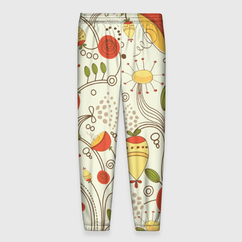 Мужские брюки 3D Поляна цветов, цвет 3D печать - фото 2