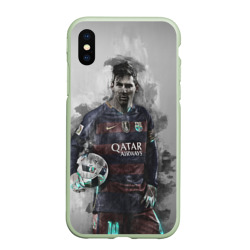 Чехол для iPhone XS Max матовый Lionel Messi