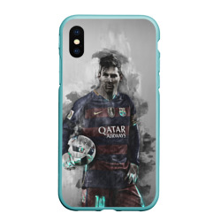 Чехол для iPhone XS Max матовый Lionel Messi