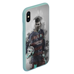 Чехол для iPhone XS Max матовый Lionel Messi - фото 2