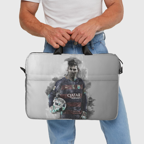 Сумка для ноутбука 3D Lionel Messi, цвет 3D печать - фото 5