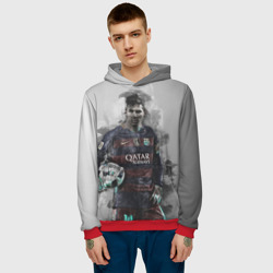 Мужская толстовка 3D Lionel Messi - фото 2