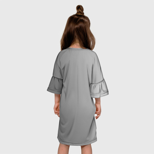 Детское платье 3D с принтом Lionel Messi, вид сзади #2