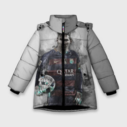 Зимняя куртка для девочек 3D Lionel Messi
