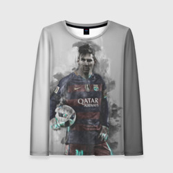 Женский лонгслив 3D Lionel Messi