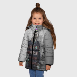 Зимняя куртка для девочек 3D Lionel Messi - фото 2