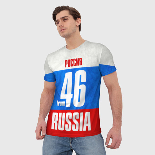 Мужская футболка 3D Russia (from 46), цвет 3D печать - фото 3