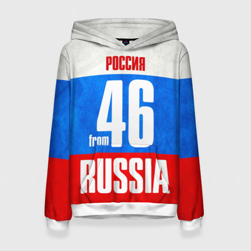 Женская толстовка 3D Russia (from 46), цвет 3D печать