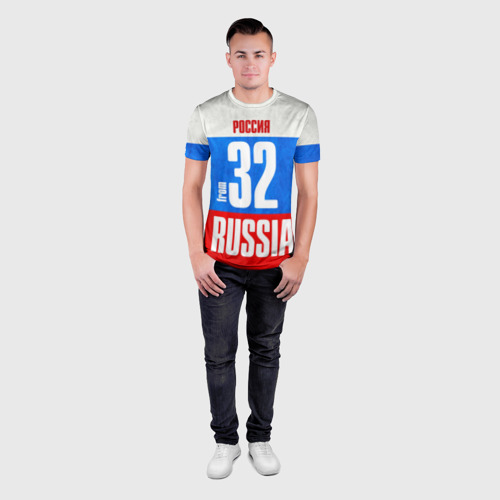 Мужская футболка 3D Slim Russia (from 32), цвет 3D печать - фото 4