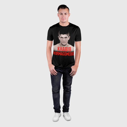 Мужская футболка 3D Slim Хабиб Нурмагомедов - фото 4