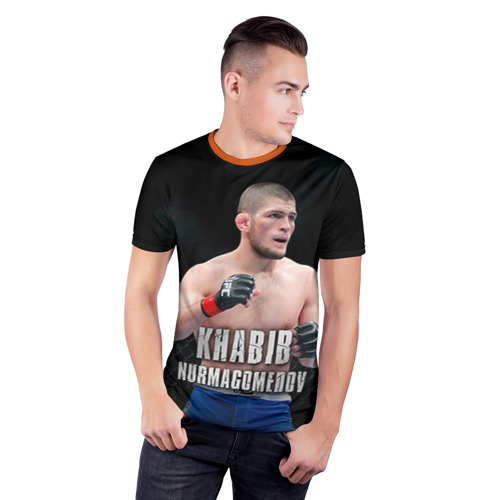 Мужская футболка 3D спортивная Хабиб Нурмагомедов Фото 01