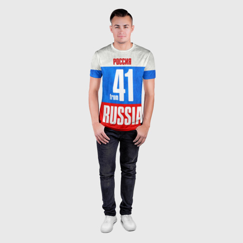 Мужская футболка 3D Slim Russia (from 41), цвет 3D печать - фото 4