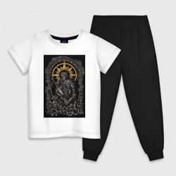 Детская пижама с белой футболкой Dark Souls:warrior