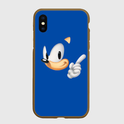 Чехол для iPhone XS Max матовый Соник