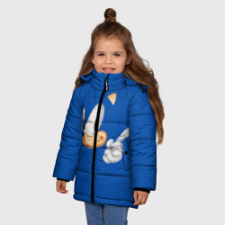 Зимняя куртка для девочек 3D Соник - фото 2