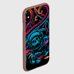 Чехол для iPhone XS Max матовый Космический осьминог - фото 2