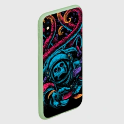 Чехол для iPhone XS Max матовый Космический осьминог - фото 2