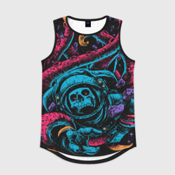 Мужская спортивная майка 3D Космический осьминог