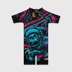 Детский купальный костюм 3D Космический осьминог